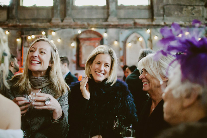 Winter wedding at the Asylum chapel London