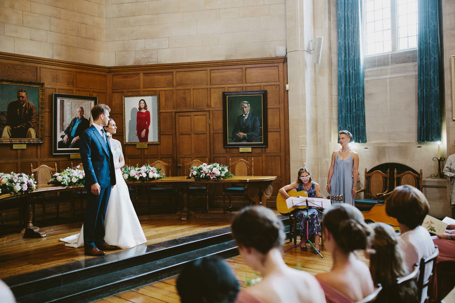 wedding ceremony taking place at Rhodes House in Oxford
