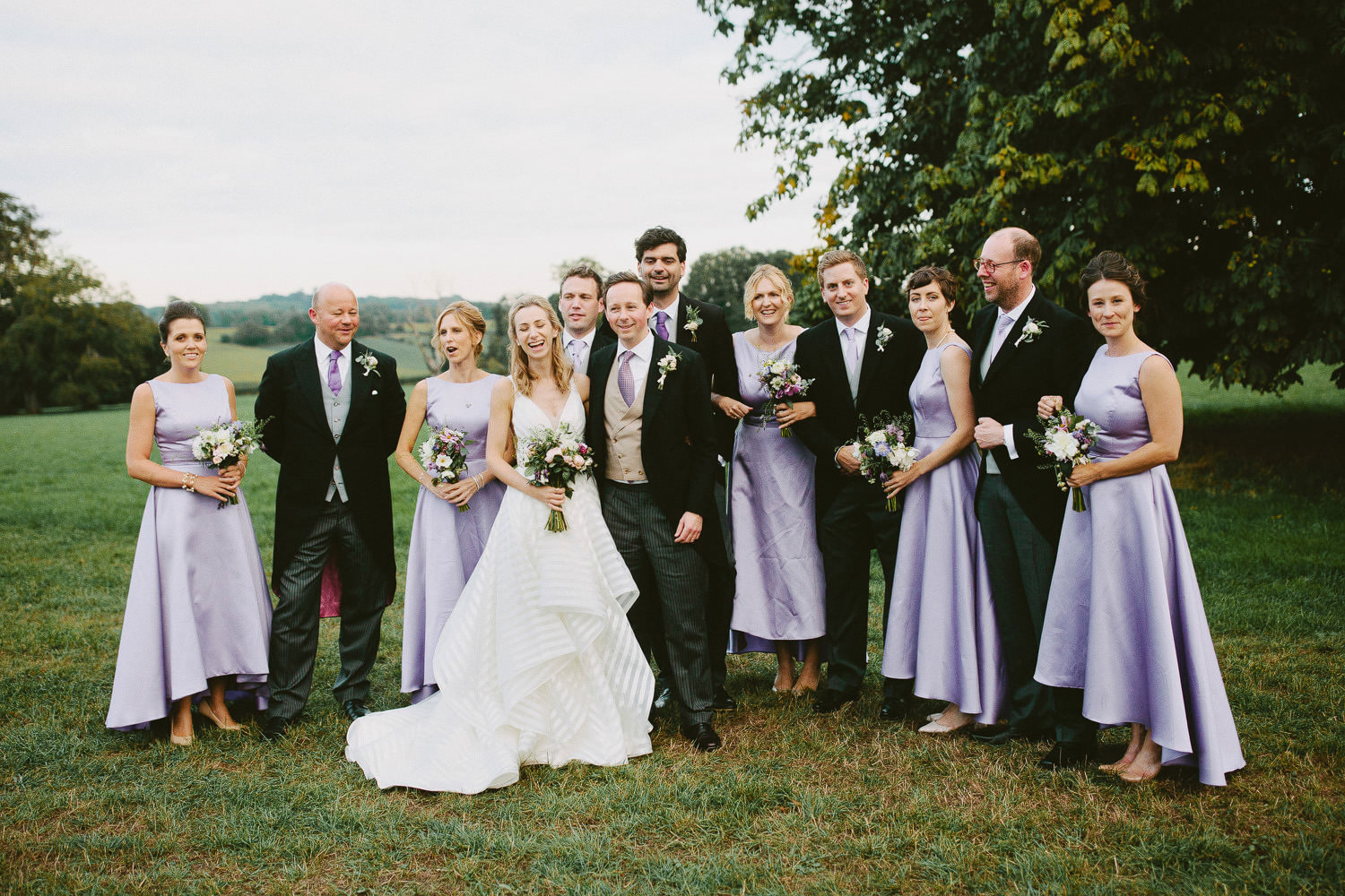 bridal party at Yarlington house wedding