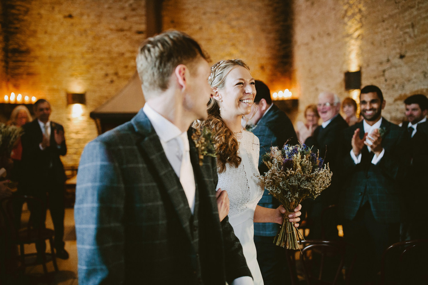 confetti throwing at wedding at cripps stone barn